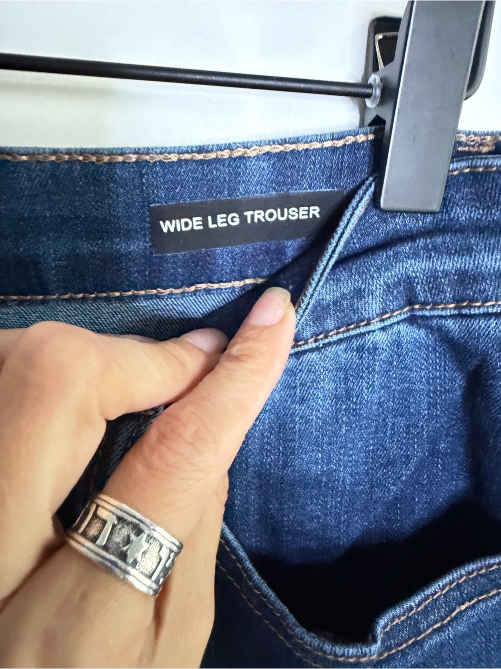 Judy Blue Womens Wide Leg Trouser Jeans Size 11/30 Dark Wash High Rise Denim - Picture 3 of 5